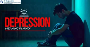 Depression meaning in Hindi