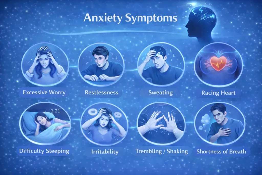 एंग्जाइटी के लक्षण और उपाय